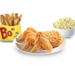 3 Wings
3 boldly seasoned wings, served with 2 home-style fixin’s and a made from scratch buttermilk biscuit.
$12.34 +