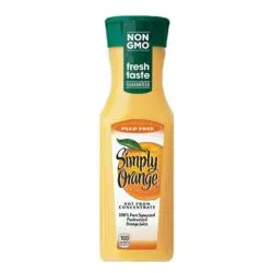 Simply Orange Juice
100% orange juice not from concentrate, served in an 11.5oz bottle.
$4.00