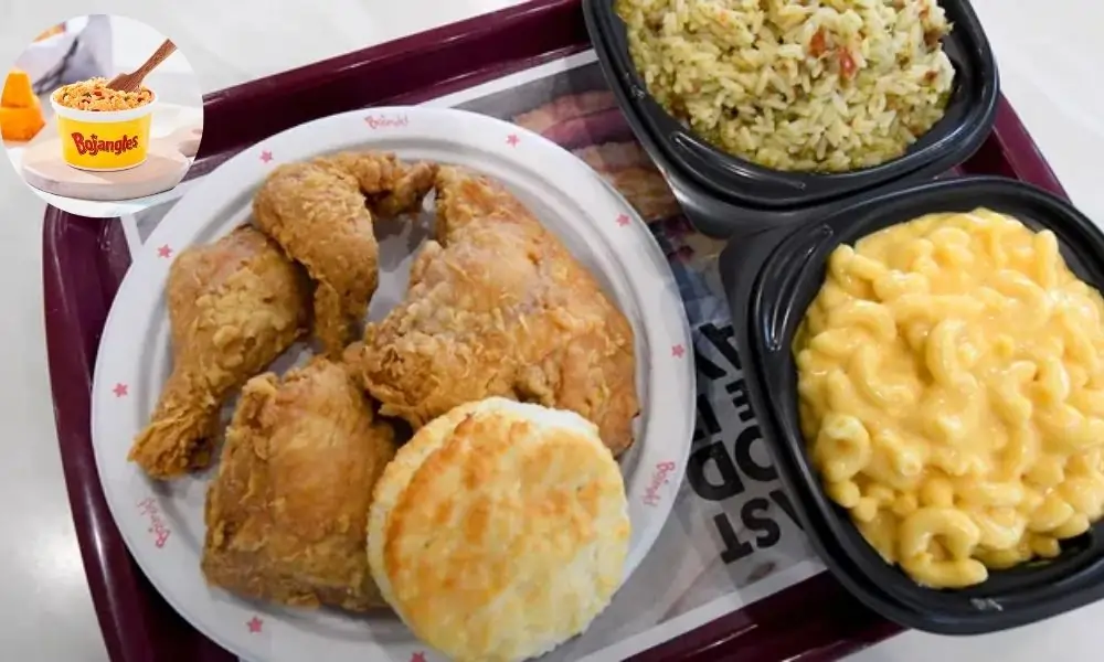 Bojangl es Spicy Chicken with Mac and Cheese